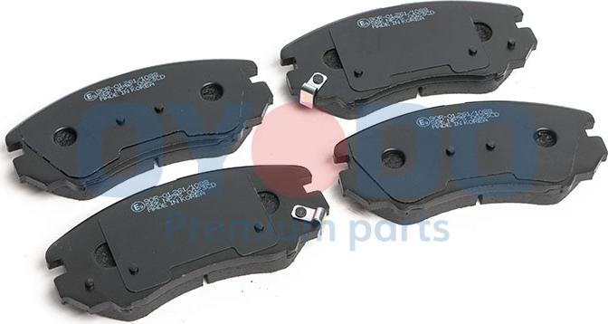 Oyodo 10H0509-OYO - Brake Pad Set, disc brake autospares.lv