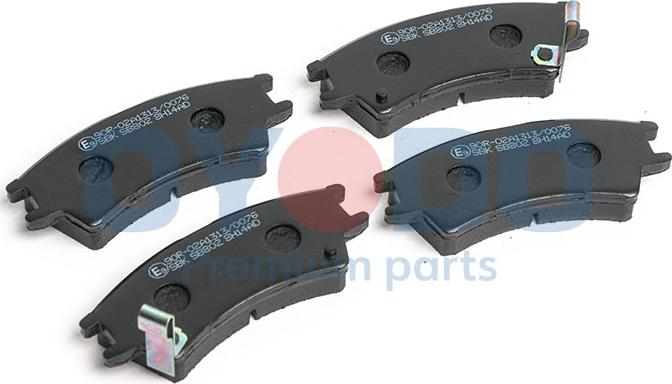 Oyodo 10H0502-OYO - Brake Pad Set, disc brake autospares.lv