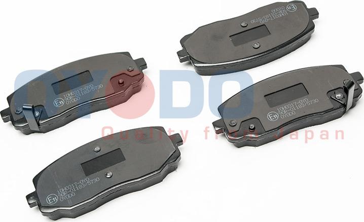 Oyodo 10H0317-OYO - Brake Pad Set, disc brake autospares.lv