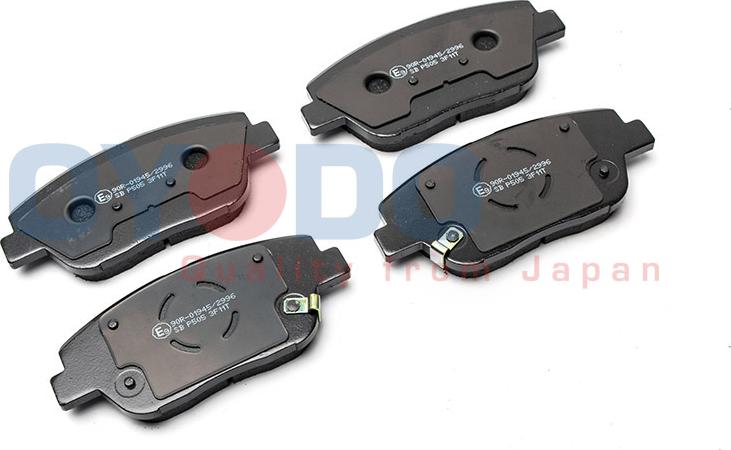 Oyodo 10H0339-OYO - Brake Pad Set, disc brake autospares.lv