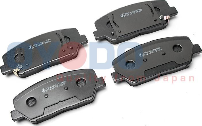 Oyodo 10H0338-OYO - Brake Pad Set, disc brake autospares.lv