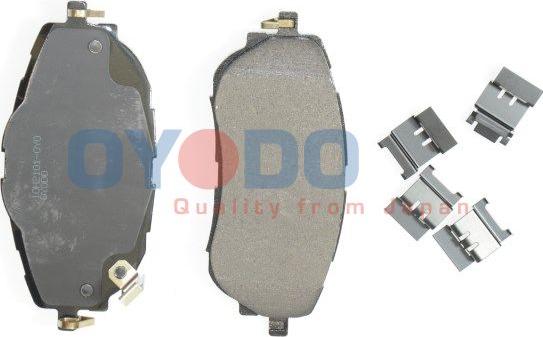 Oyodo 10H2101-OYO - Brake Pad Set, disc brake autospares.lv