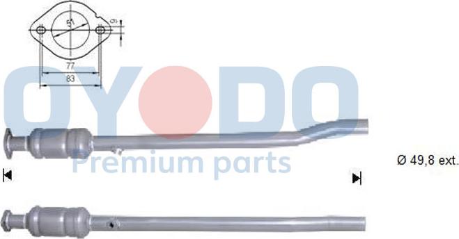 Oyodo 10N0092-OYO - Catalytic Converter autospares.lv