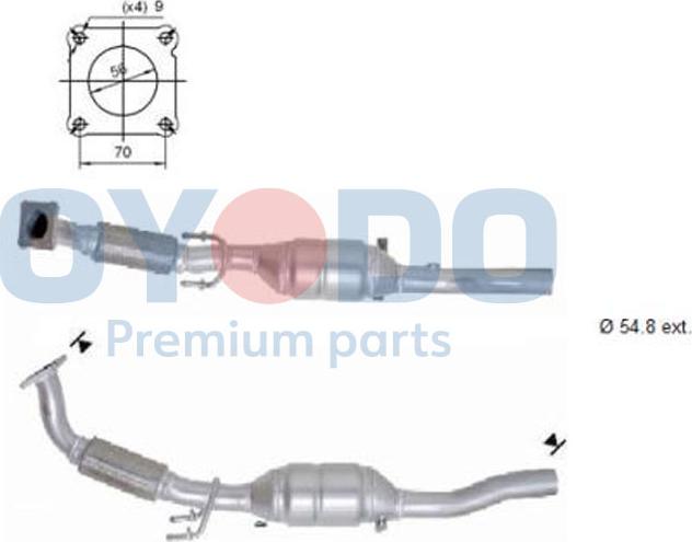 Oyodo 10N0049-OYO - Catalytic Converter autospares.lv