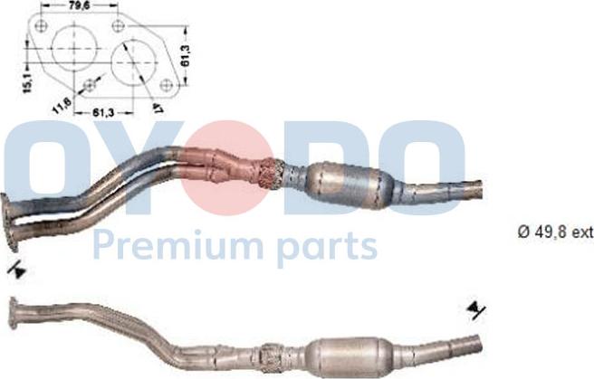 Oyodo 10N0066-OYO - Catalytic Converter autospares.lv