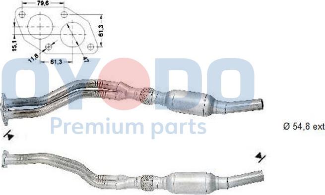 Oyodo 10N0060-OYO - Catalytic Converter autospares.lv