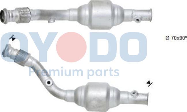 Oyodo 10N0084-OYO - Catalytic Converter autospares.lv