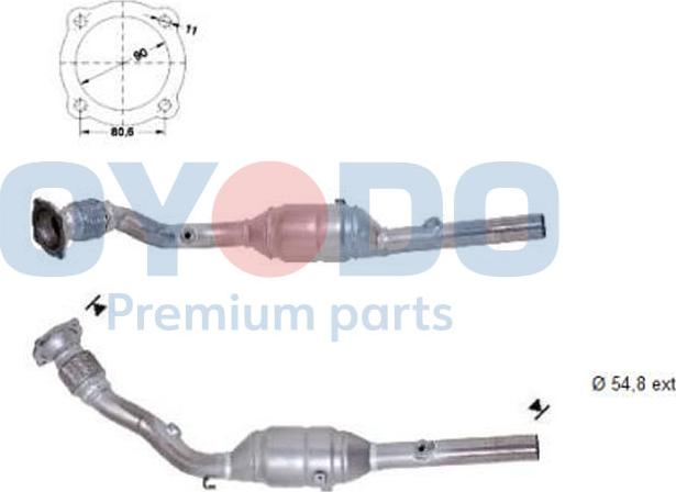 Oyodo 10N0141-OYO - Catalytic Converter autospares.lv