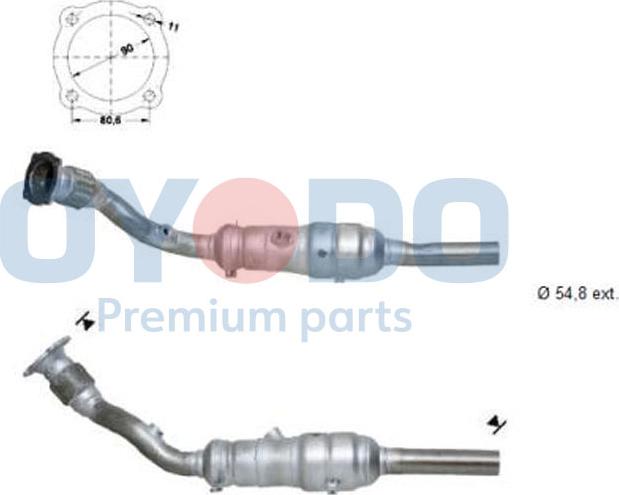 Oyodo 10N0100-OYO - Catalytic Converter autospares.lv