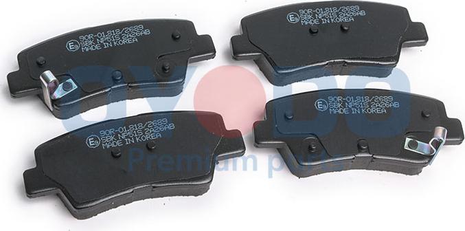 Oyodo 20H0515-OYO - Brake Pad Set, disc brake autospares.lv