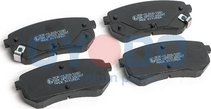 Oyodo 20H0307-OYO - Brake Pad Set, disc brake autospares.lv