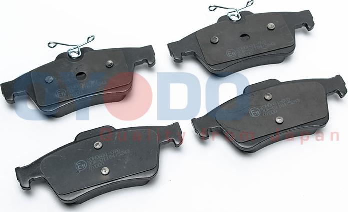 Oyodo 20H0A31-OYO - Brake Pad Set, disc brake autospares.lv