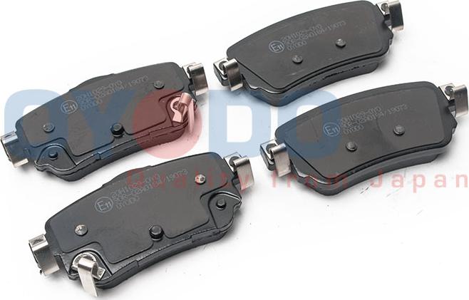 Oyodo 20H1029-OYO - Brake Pad Set, disc brake autospares.lv