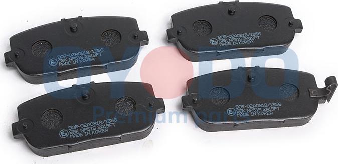 Oyodo 20H3022-OYO - Brake Pad Set, disc brake autospares.lv