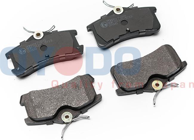 Oyodo 20H2017-OYO - Brake Pad Set, disc brake autospares.lv