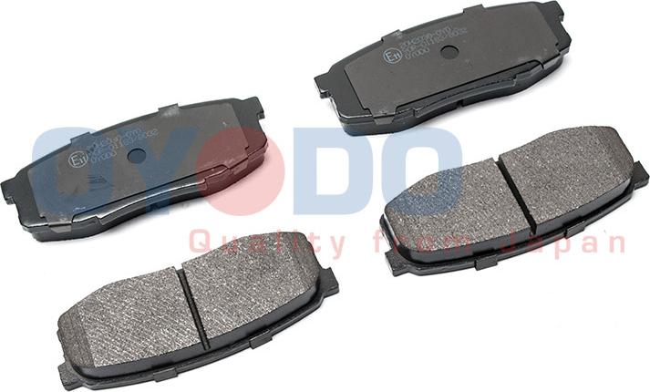 Oyodo 20H2030-OYO - Brake Pad Set, disc brake autospares.lv