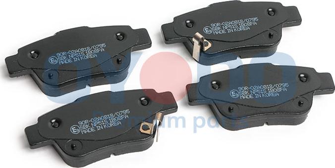 Oyodo 20H2025-OYO - Brake Pad Set, disc brake autospares.lv