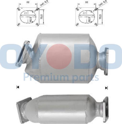 Oyodo 20N0049-OYO - Soot / Particulate Filter, exhaust system autospares.lv