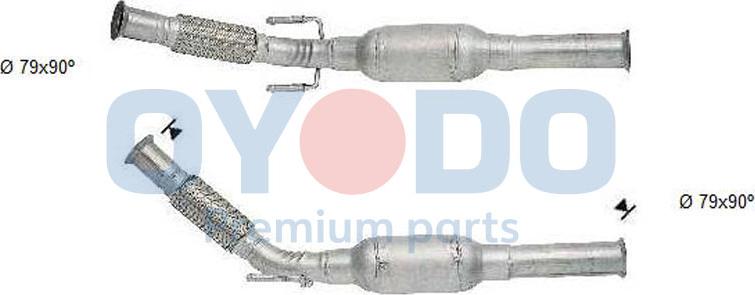 Oyodo 20N0045-OYO - Catalytic Converter autospares.lv