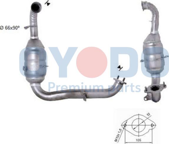 Oyodo 20N0055-OYO - Catalytic Converter autospares.lv