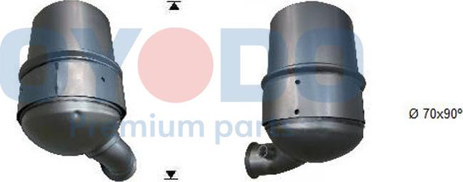 Oyodo 20N0002-OYO - Soot / Particulate Filter, exhaust system autospares.lv