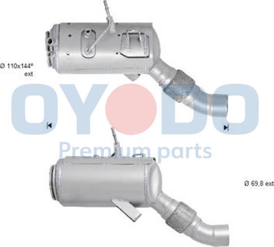 Oyodo 20N0011-OYO - Soot / Particulate Filter, exhaust system autospares.lv