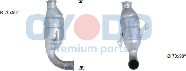 Oyodo 20N0089-OYO - Catalytic Converter autospares.lv