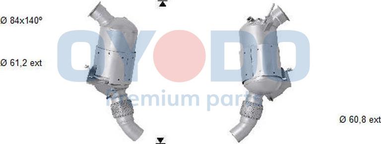 Oyodo 20N0036-OYO - Soot / Particulate Filter, exhaust system autospares.lv