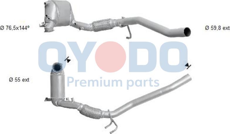 Oyodo 20N0029-OYO - Soot / Particulate Filter, exhaust system autospares.lv