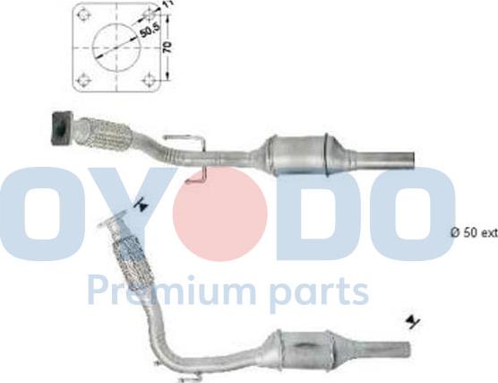 Oyodo 20N0076-OYO - Catalytic Converter autospares.lv