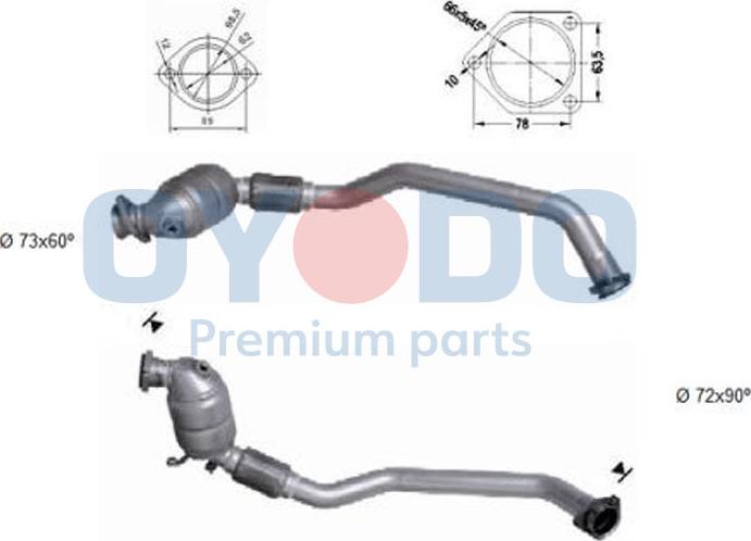 Oyodo 20N0102-OYO - Catalytic Converter autospares.lv