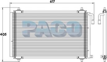 PACO 5P3382 - Condenser, air conditioning autospares.lv