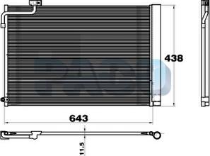 PACO 2P5716 - Condenser, air conditioning autospares.lv