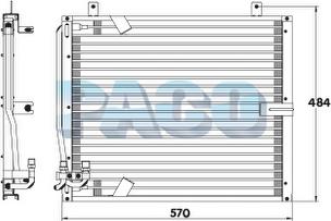 PACO CL3029 - Condenser, air conditioning autospares.lv