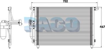 PACO CL3151/RD - Condenser, air conditioning autospares.lv