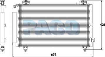 PACO CL3173 - Condenser, air conditioning autospares.lv