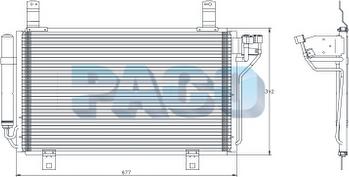 PACO PL5490/RD - Condenser, air conditioning autospares.lv