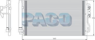 PACO PL5447/RD - Condenser, air conditioning autospares.lv