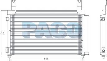 PACO PL5414 - Condenser, air conditioning autospares.lv