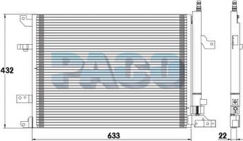 PACO PL5006/RD - Condenser, air conditioning autospares.lv