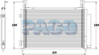 PACO PL5260 - Condenser, air conditioning autospares.lv