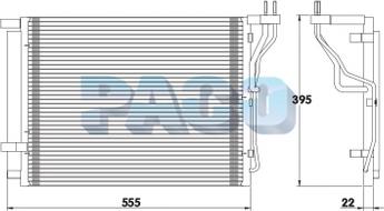 PACO PL5278 - Condenser, air conditioning autospares.lv