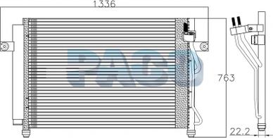 PACO PL5756 - Condenser, air conditioning autospares.lv