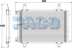 PACO PL3664 - Condenser, air conditioning autospares.lv