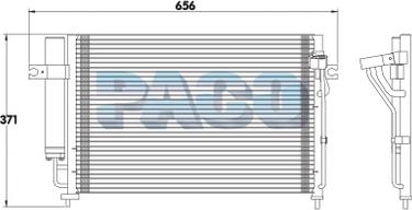 PACO PL3667/RD - Condenser, air conditioning autospares.lv