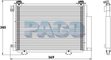 PACO PL3381 - Condenser, air conditioning autospares.lv