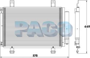 PACO PL3794/RD - Condenser, air conditioning autospares.lv