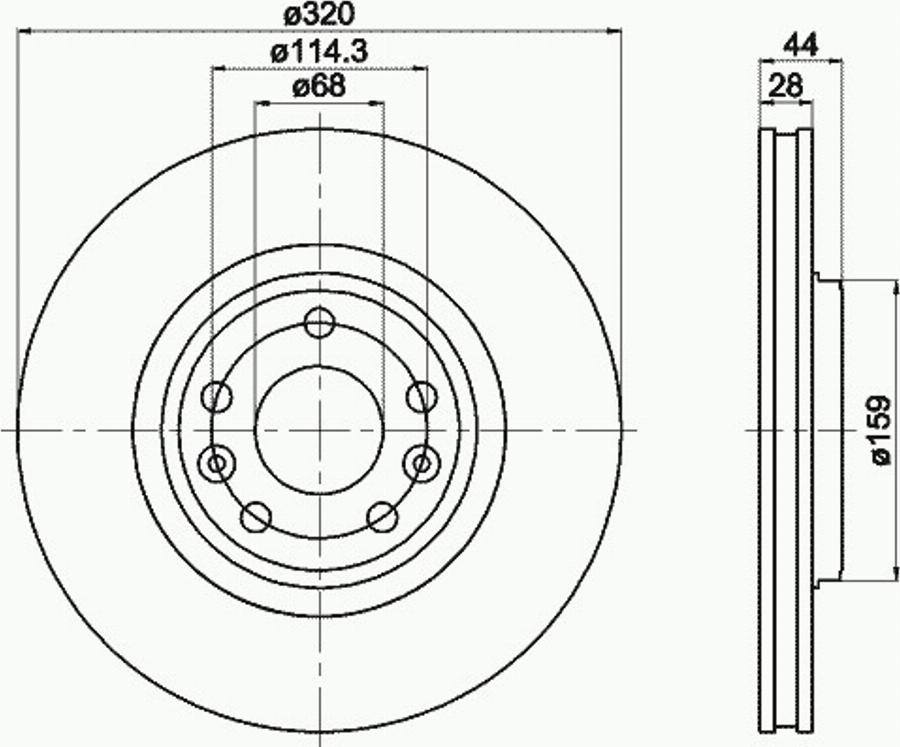 Pagid 54954PRO - Brake Disc autospares.lv