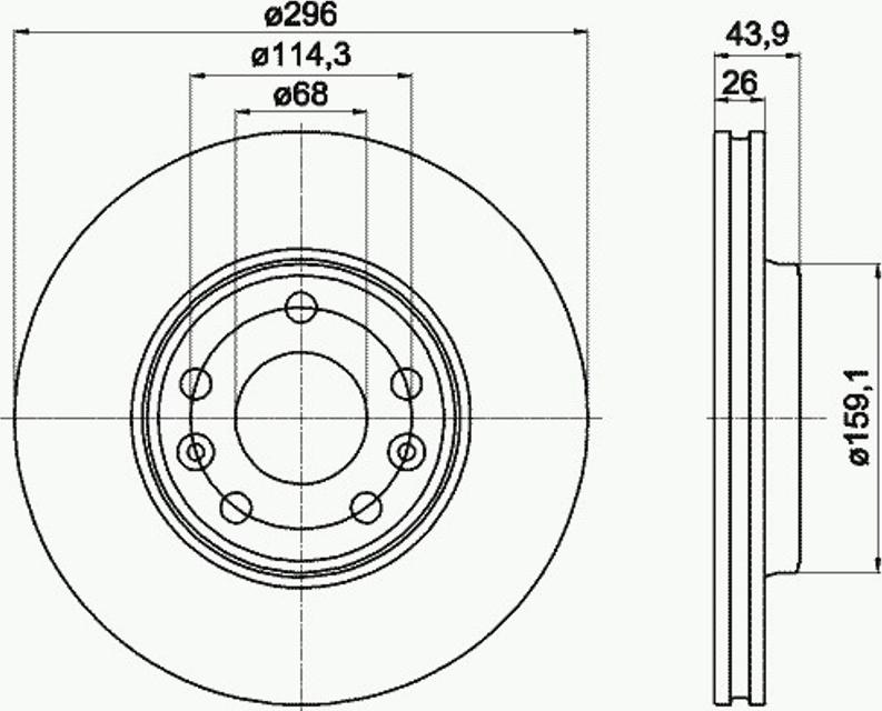 Pagid 54956PRO - Brake Disc autospares.lv