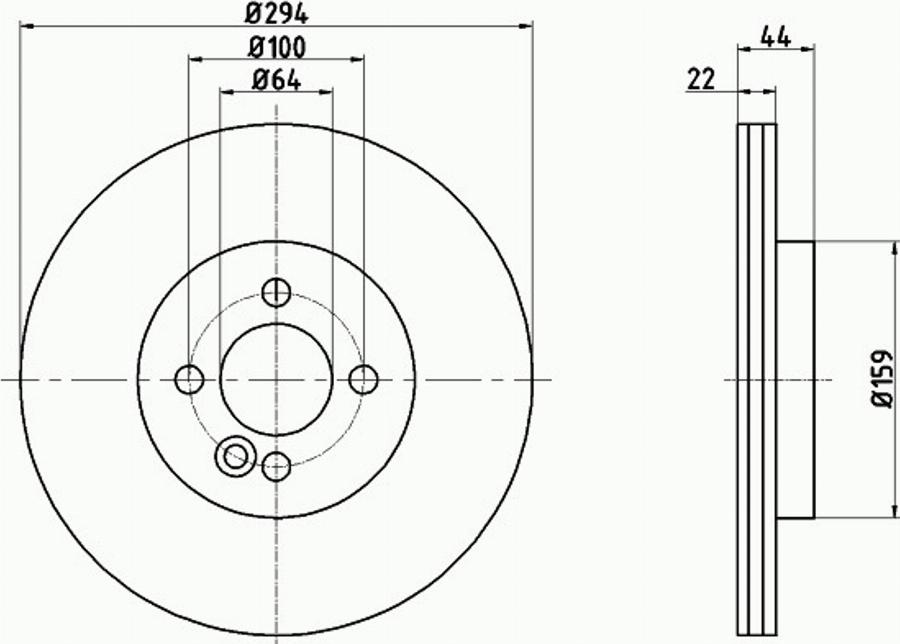 Pagid 54967PRO - Brake Disc autospares.lv